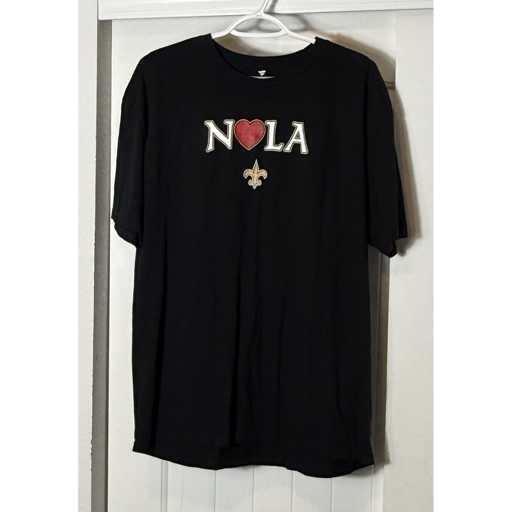 New Orleans Saints Black T-Shirt XL - Fanatics NOLA